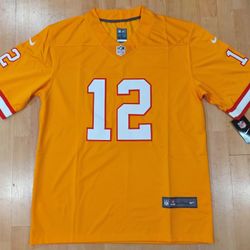 Tom Brady Orange Creamsical Tampa Bay Buccaneers Jersey 