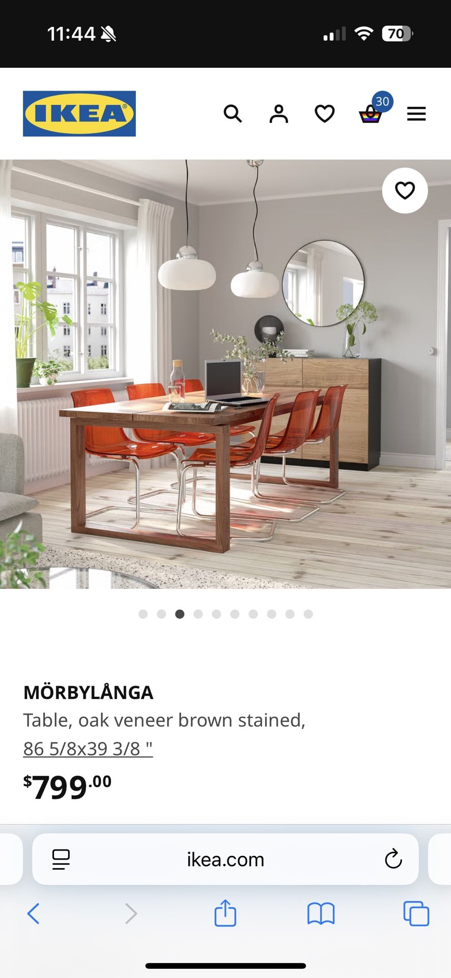 IKEA Oak Dinning Table