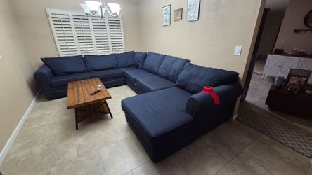 6 seater Sectional sofa with lounge seat