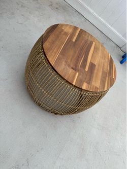 Basket side table