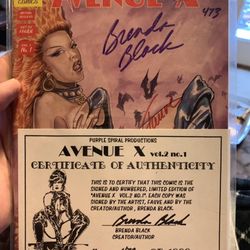 Purple Spiral Comics Avenue -x Signed