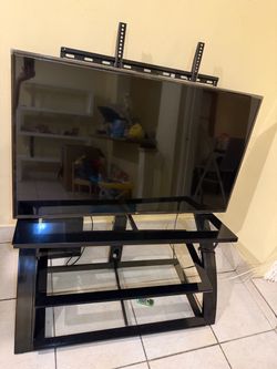 55’ LG Flat Screen TV with Stand and Wall Mount