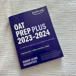 OAT Prep Plus 2023-2024 Kaplan Book