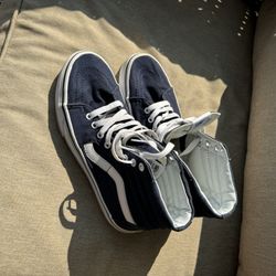 Vans Women’s 8.5 Navy Blue High tops