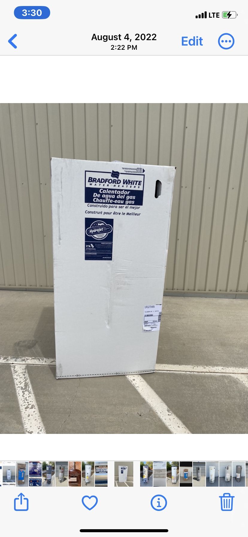 75 Gallon Water Heater 