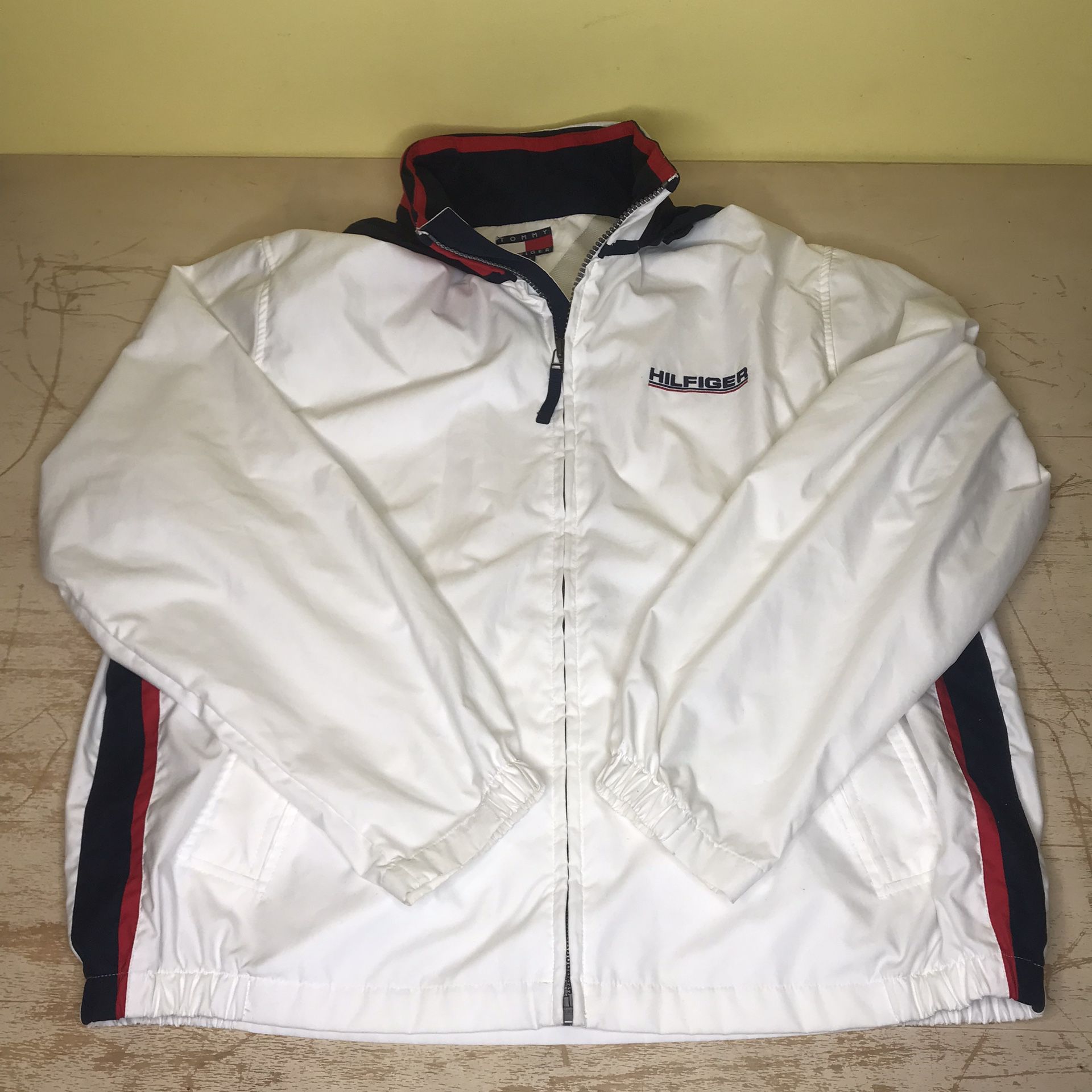 Vtg 90s Tommy Hilfiger Sailor Windbreaker Color-block Jacket Mens Sz XL