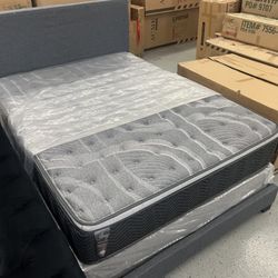 Furniture, Mattress, Bed, Bunk, Bed, Metal Frame Boxspring