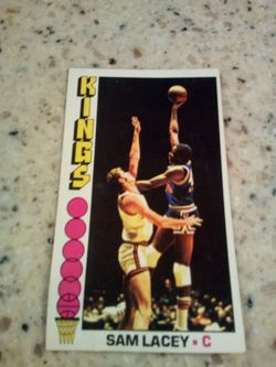 Vintage 1976 Topps basketball / Sam Lacey/ Kansas City Kings/ center/ card # 67