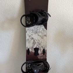 Snowboard and Bindings