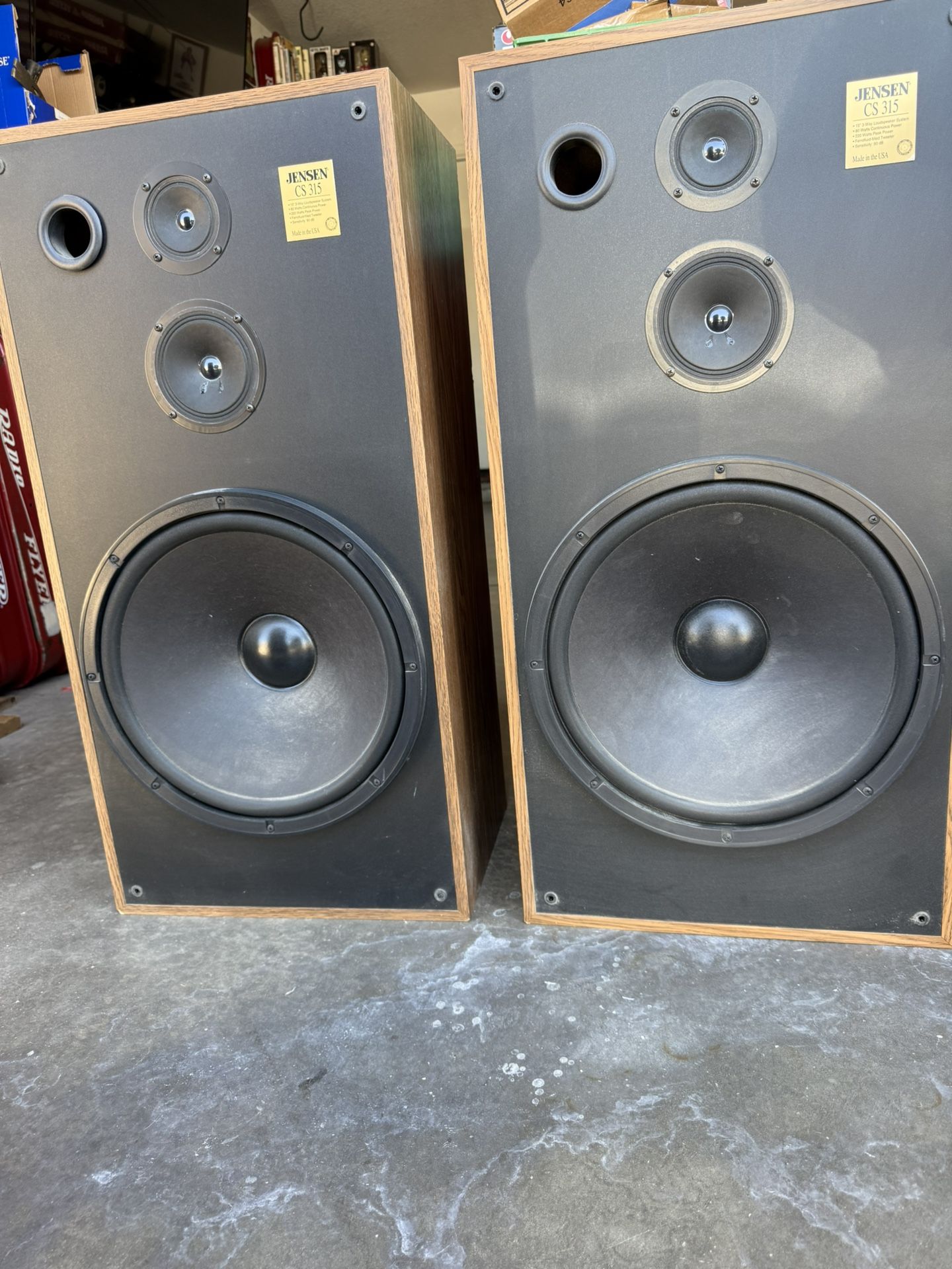 Large House Speakers Woofers. Vintage