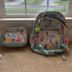 Pottery barn Princess Backpack And Lunchbox 