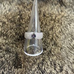 Rainbow Topaz Ring Size 8