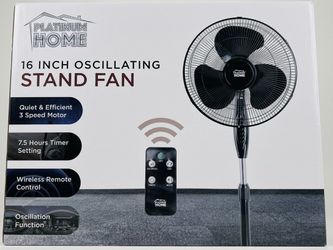 16 INCH OSCILLATING STAND FAN for sale