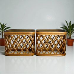 👏Beautiful Sturdy Rattan Side Tables