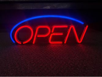 LED Lumibrite “Open” Arc Sign