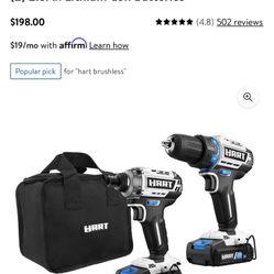 Hart Brushless Drill And Impact Kit 