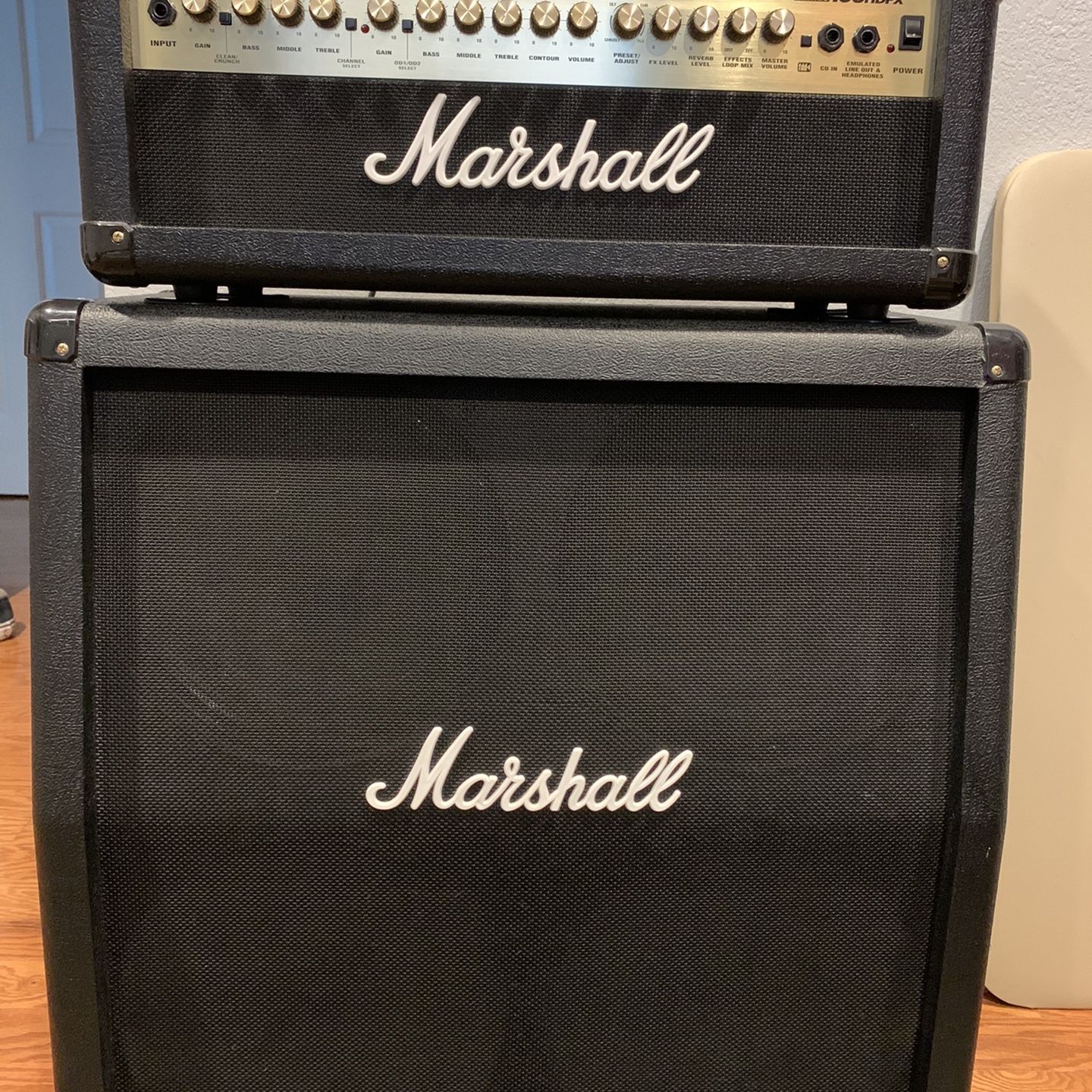 Marshall MG100HDFX Guitar Amp and 1/2 Stack