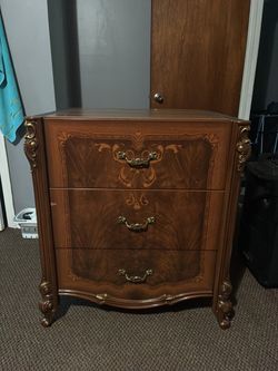 vintage 3-drawer Italian dresser/chest. Made in Italy — the original “Made in Italy”