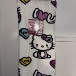 Hello Kitty Valentines Faux Fur Blanket