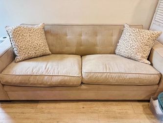 Mitchell Gold + Bob Williams Suede Sofa