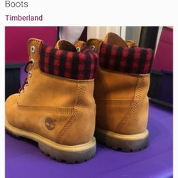 Límites Edition Frannel Wheat Plaid Timberland Woman Boots  Size 8
