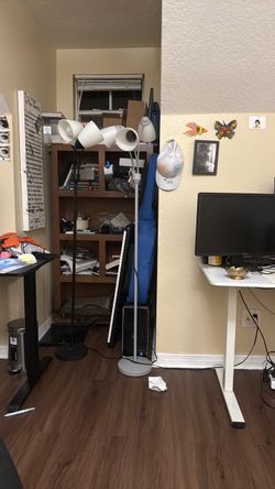 Two standing lamps