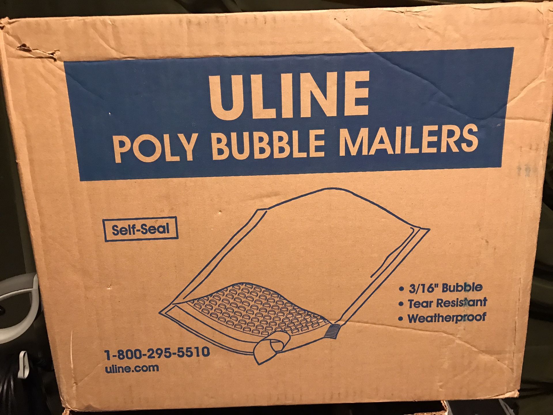 Uline bubble wrap mailing envelopes14x20 pk 50 a case