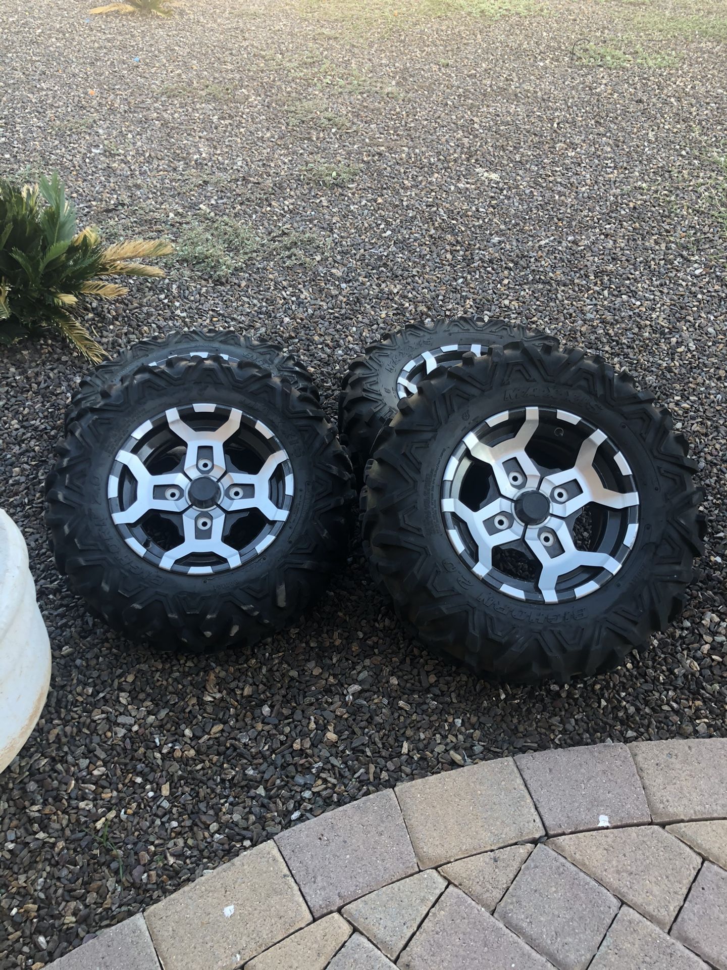 14” aluminum Utv rims w/ 27” tires 800 miles for Sale in Phoenix, AZ ...