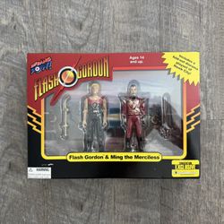 In Hand, Brand New, Never Opened, Factory Sealed 2015 - Bif Bang Pow - Flash Gordon & Ming the Merciless Action Figures 2 Pack - SDCC Exclusive #712 o