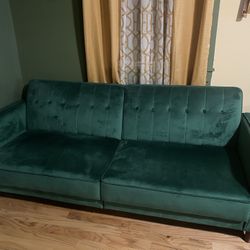 Couch- Emerald Green Velvet 