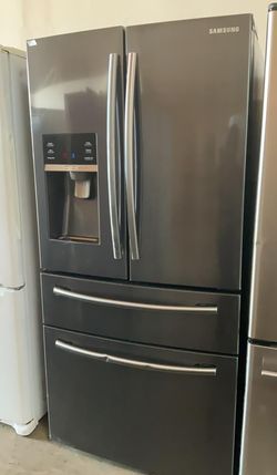 Samsung 4 Door Black Stainless Refrigerator Fridge
