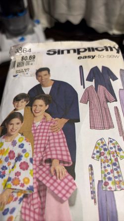 Pj patterns s m l to xl.