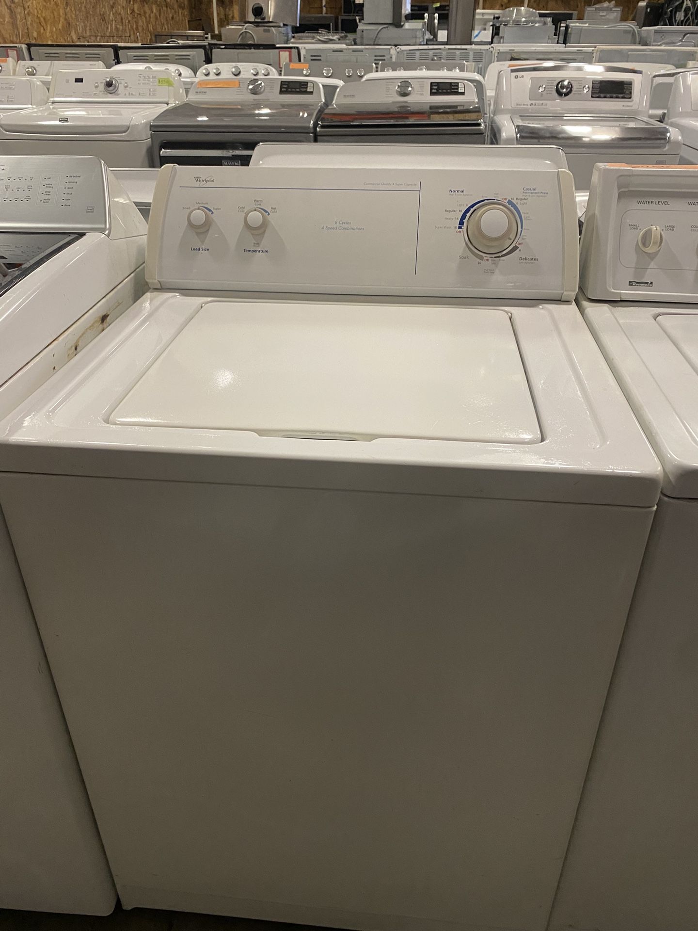 WASHING MACHINE WASHERS WHIRLPOOL MAYTAG GE LG with WARRANTY ATTACHMENTS CORDS SERVICED TESTED CLEANED 