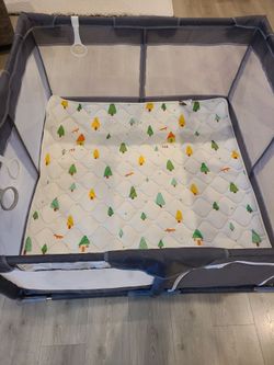 Baby Playpen + Play Mat Bundle