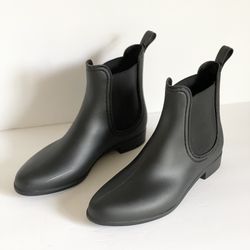 Black Rain Boots