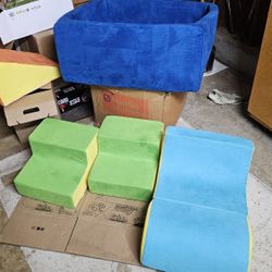 Soft Foam Climbing Blocks w/ Ball or Toy Pit