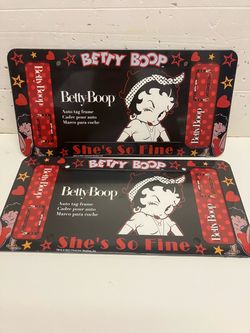 Betty boop license plate frame