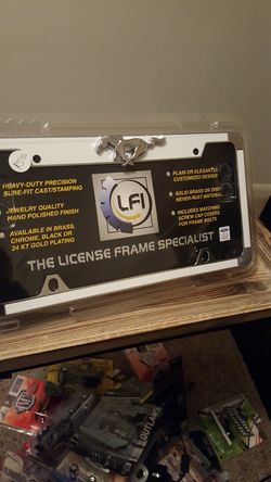 New mustang license plate holder