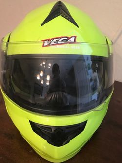 Motorcycle Florescent Yellow Helmet For Adult