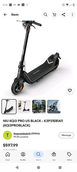 NIU KQi3 Pro Electric Scooter Black