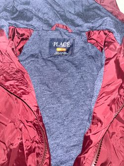 Maroon Full-Zip Windbreaker Jacket