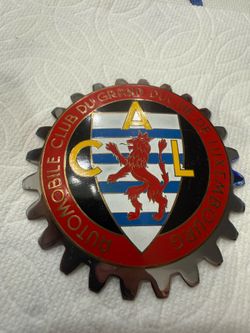 Vintage Automobile Club du Grand-Duché de Luxembourg Car Badge