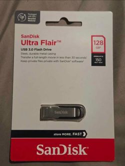 New SanDisk Ultra Flair USB 3.0 Flash Drive 128GB