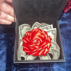  Silk/satan Rose Money Bouquet Gift Box