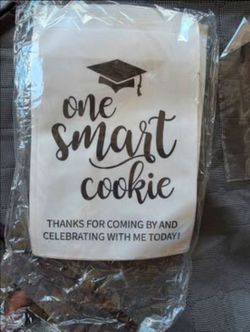 Graduation treat bags and toppers