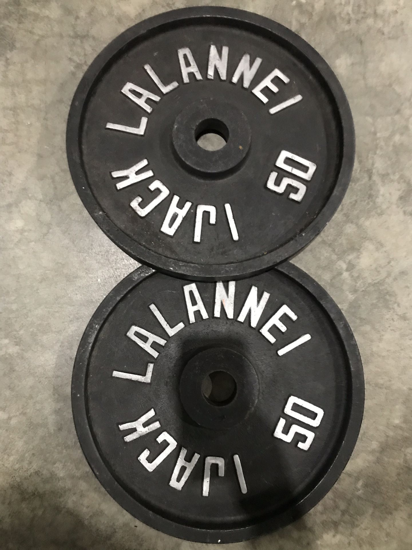 Vintage Jack Lalanne 50lb Weights - pair