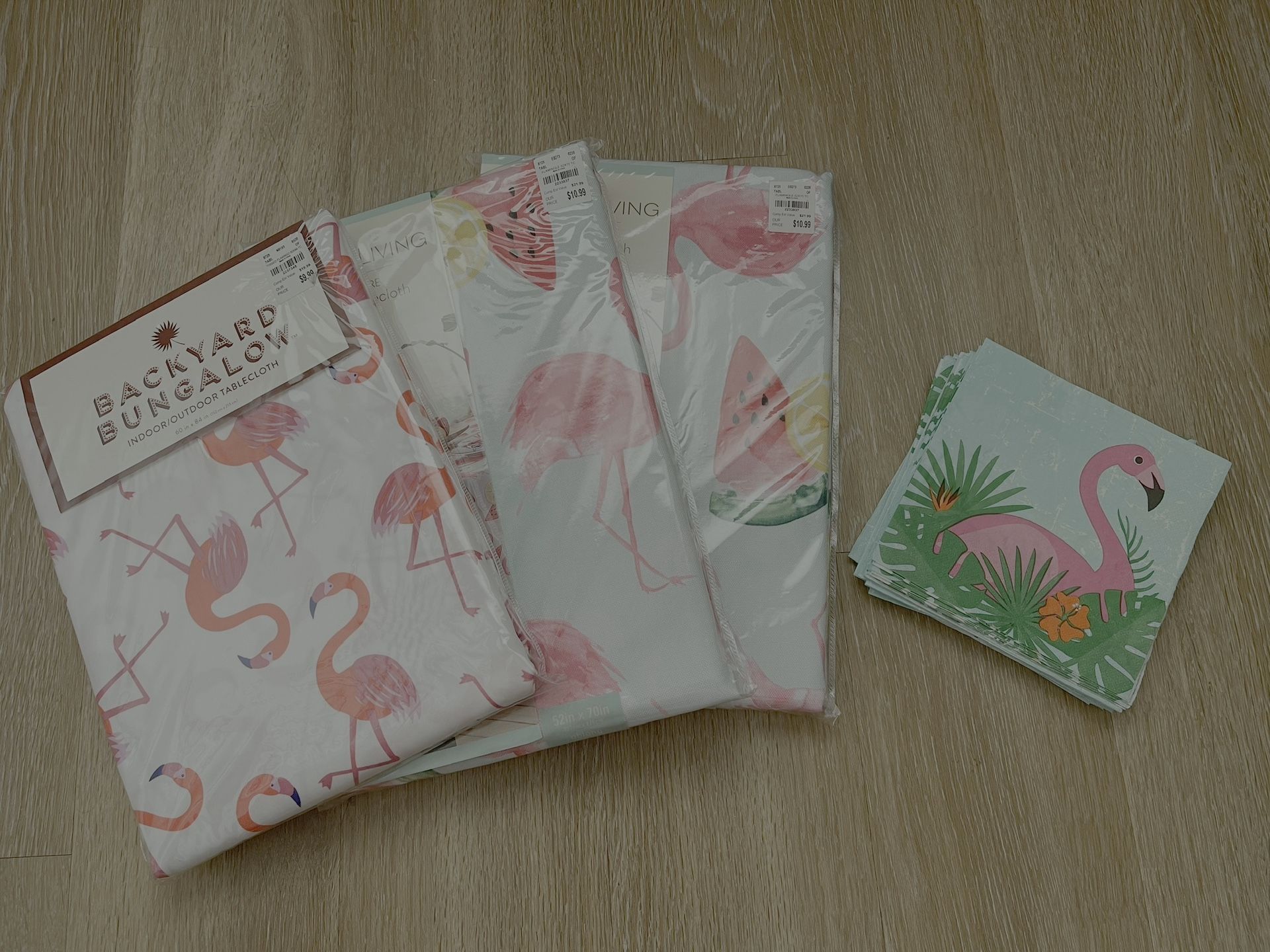 3 Flamingo Tablecloths
