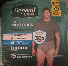Depends men’s underwear