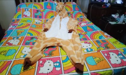Giraffe Adult Onesie Size Medium