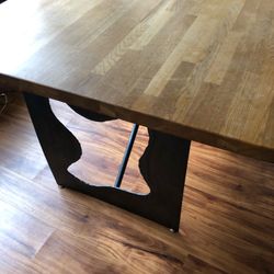 Custom Wood & Steel Dining Table